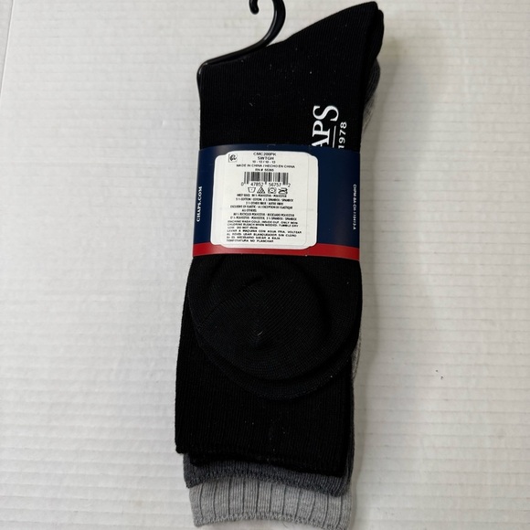 Chaps Classic Dress Ribbed Crew Socks 3-Pair Pack - Picture 5 of 5